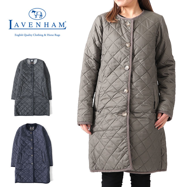 楽天市場】LAVENHAM ラベンハム LOUND ラウンド 裏ファー ノーカラー
