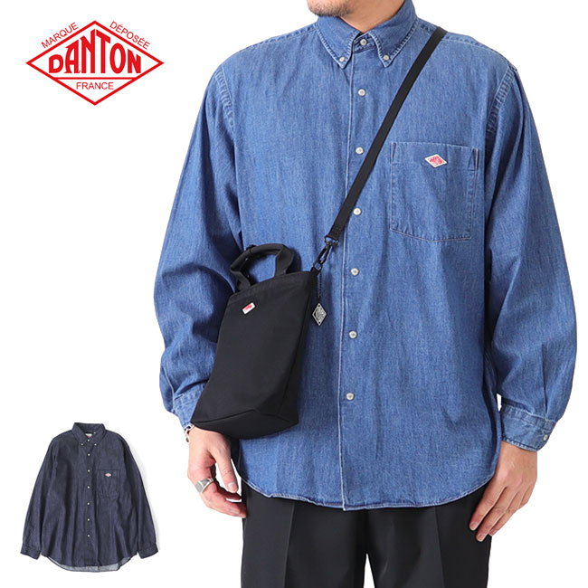 楽天市場】DANTON ダントン ダンガリー ボタンダウン デニムシャツ DT