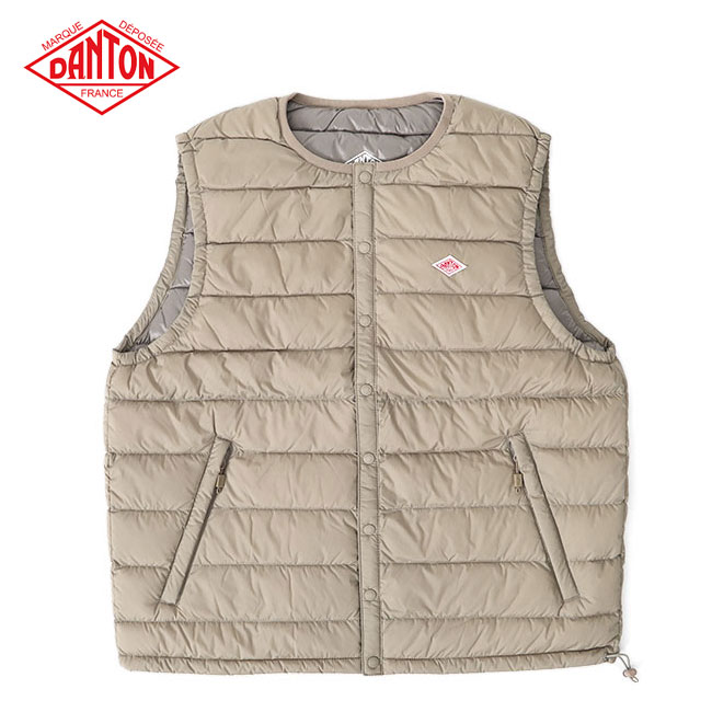 楽天市場】DANTON ダントン クルーネック キルティング インナーダウン