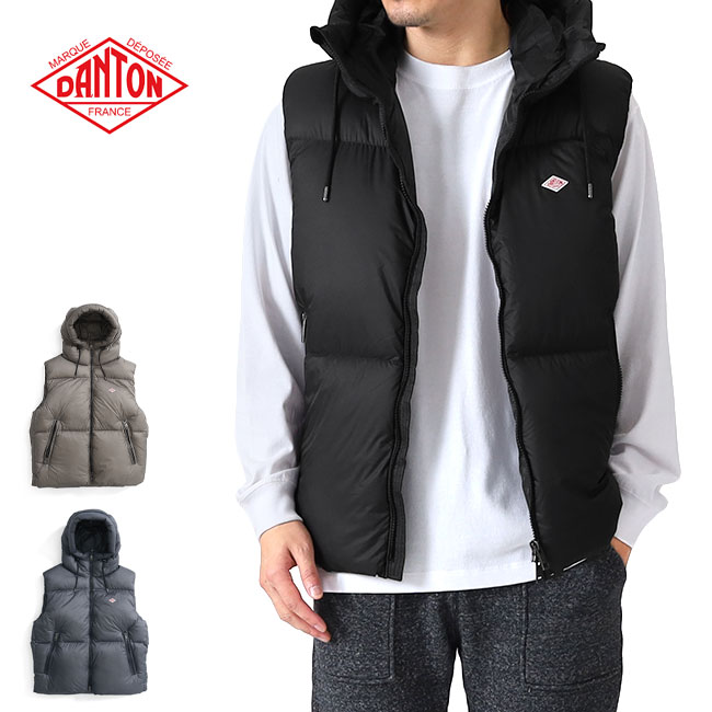 楽天市場】DANTON ダントン フード付き ダウンベスト DT-A0536 MCR