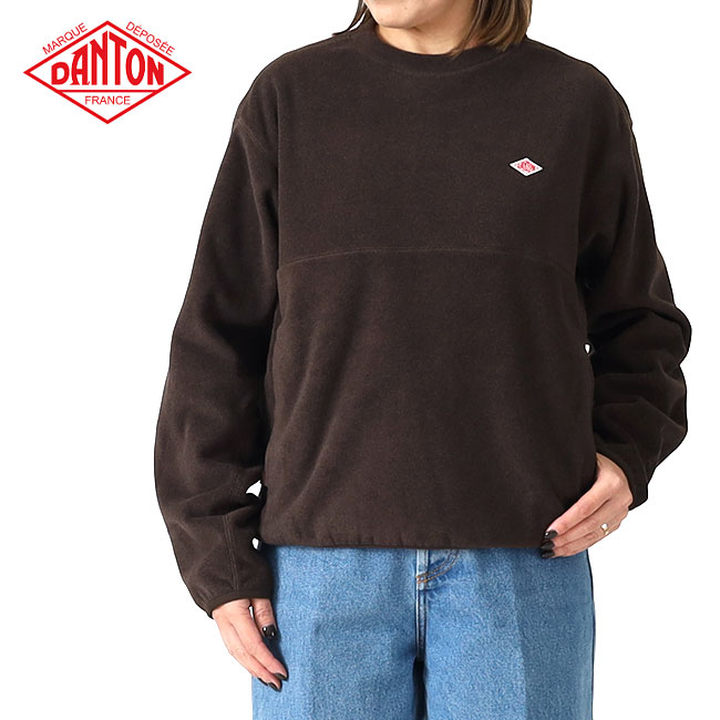 楽天市場】ダントン フリース クルーネック プルオーバーの通販