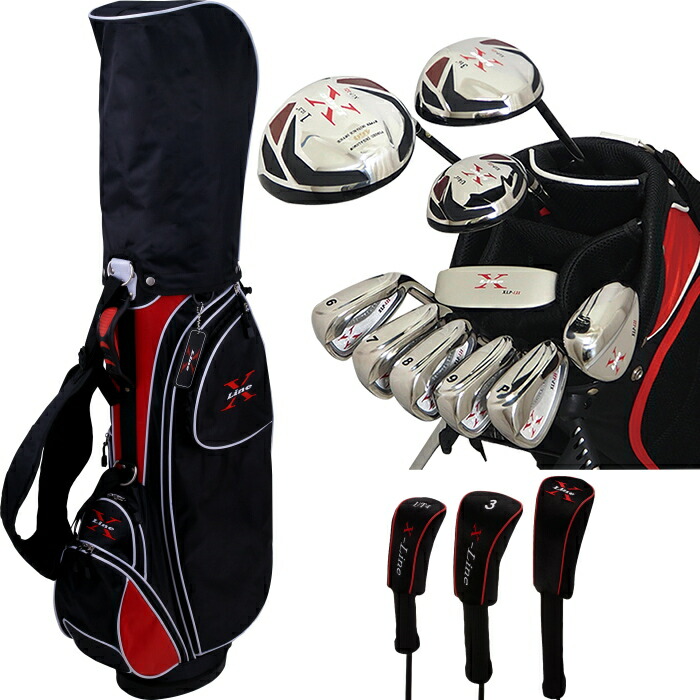 初心者おすすめ☆メンズ ゴルフクラブセット☆X-LINE☆スタンド