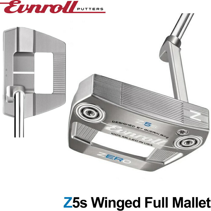 楽天市場】EVNROLL イーブンロール ZERO Z5S パター （ZERO Z5s Winged