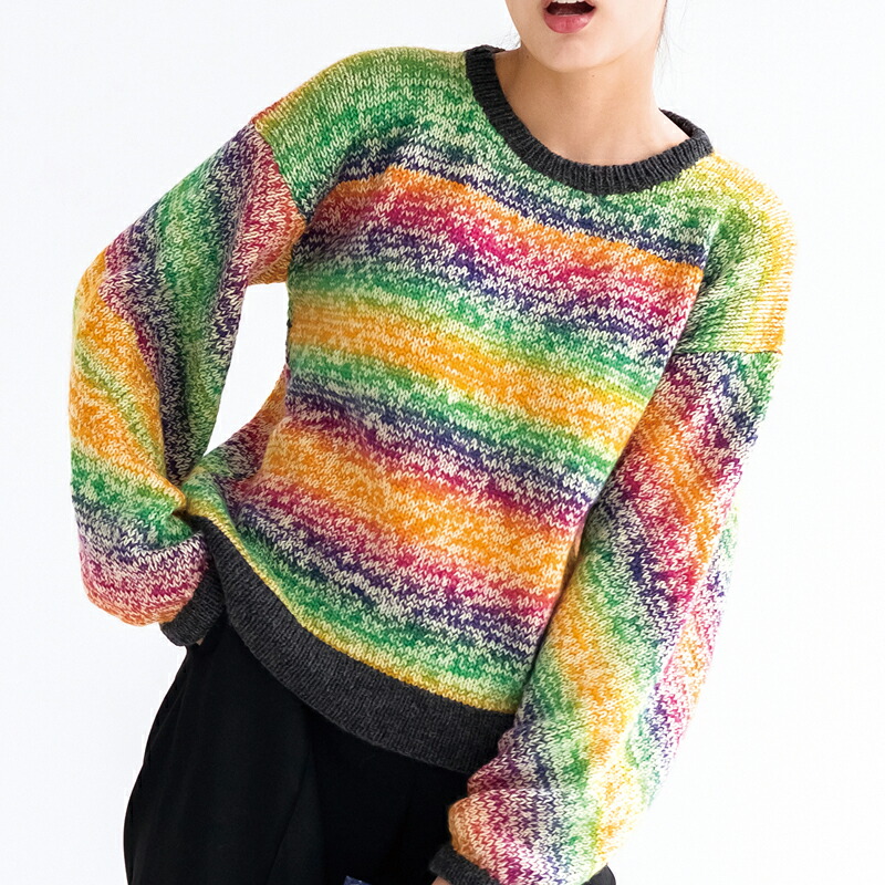 ひ*ろ様 stein マルチカラー ウールセーター STEIN マルチカラー Color
