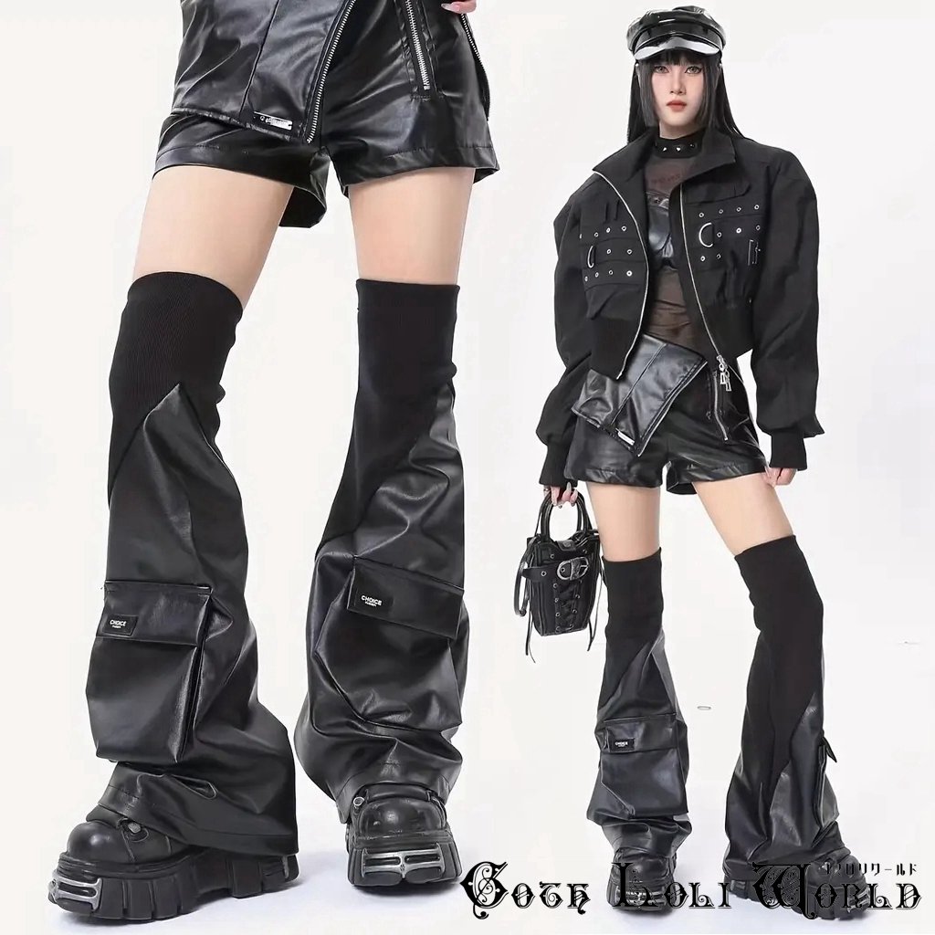 楽天市場】当日発送 即納 WS-001BK フェイクレザー風 レッグカバー