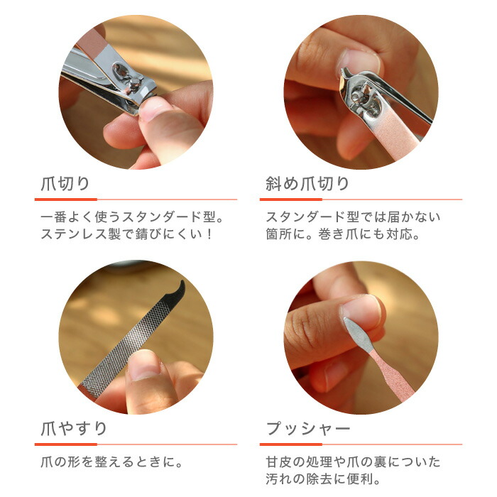 楽天市場】miniネイルケアセット グルーミングセット ステンレス製