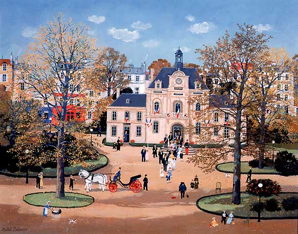 楽天市場】ミッシェル・ドラクロア「村役場の結婚式」-Mariage a la