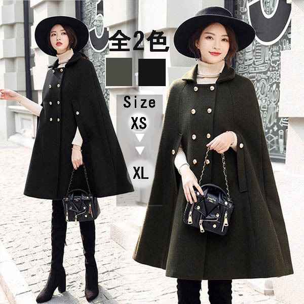 楽天市場】ケープコート マントチェスター ミディアム丈 レディース