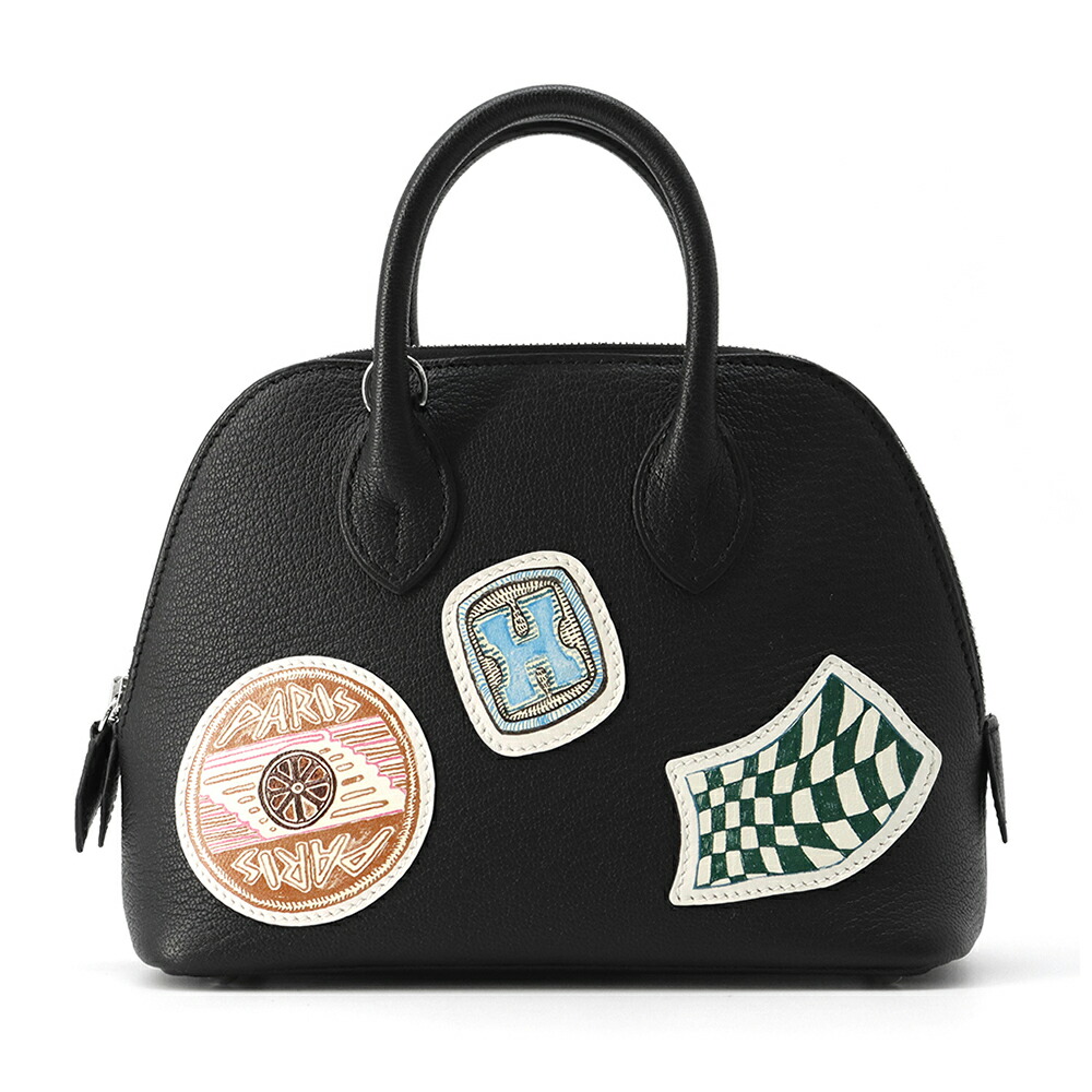 楽天市場】エルメス ボリード1923 ミニ ピケ・コレ ブラック/シルバー