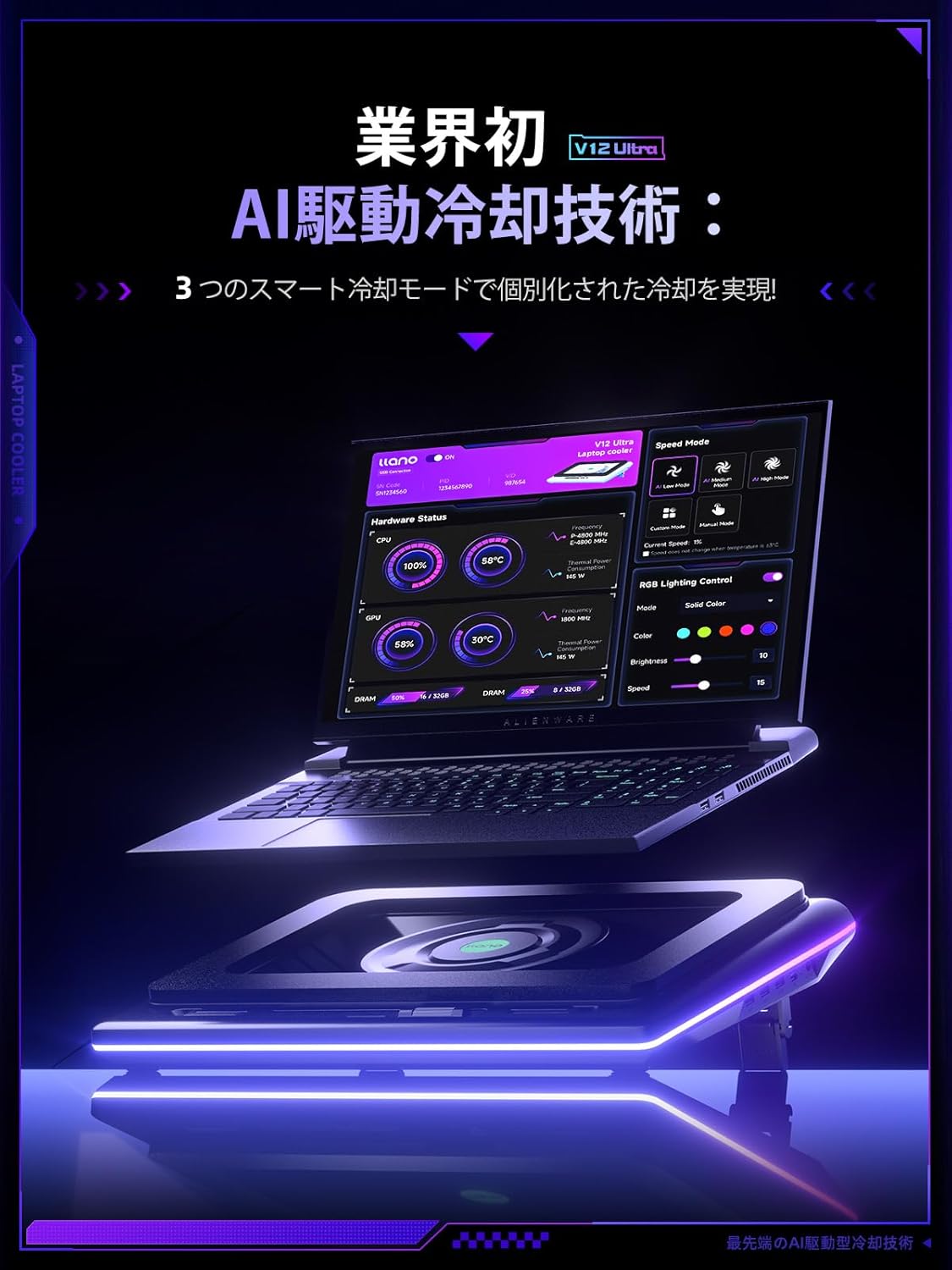 楽天市場】llano ノートパソコン 冷却ファン 冷却パッド 冷却台（15-19