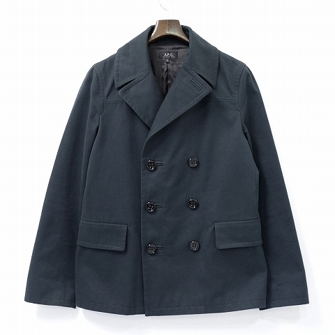 楽天市場】【中古】A.P.C. (アーペーセー) Pea Coat ピーコート BLACK