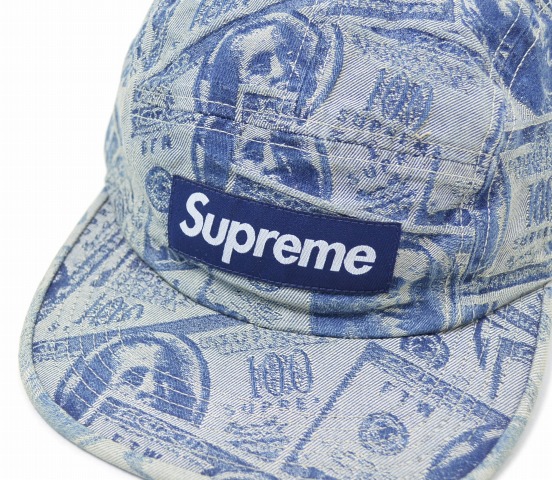 楽天市場】【中古】 SUPREME (シュプリーム) 100 Dollar Bill Camp Cap