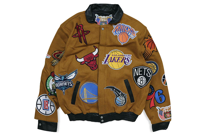 楽天市場】JEFF HAMILTON NBA COLLAGE WOOL & LEATHER JACKET NBA-101