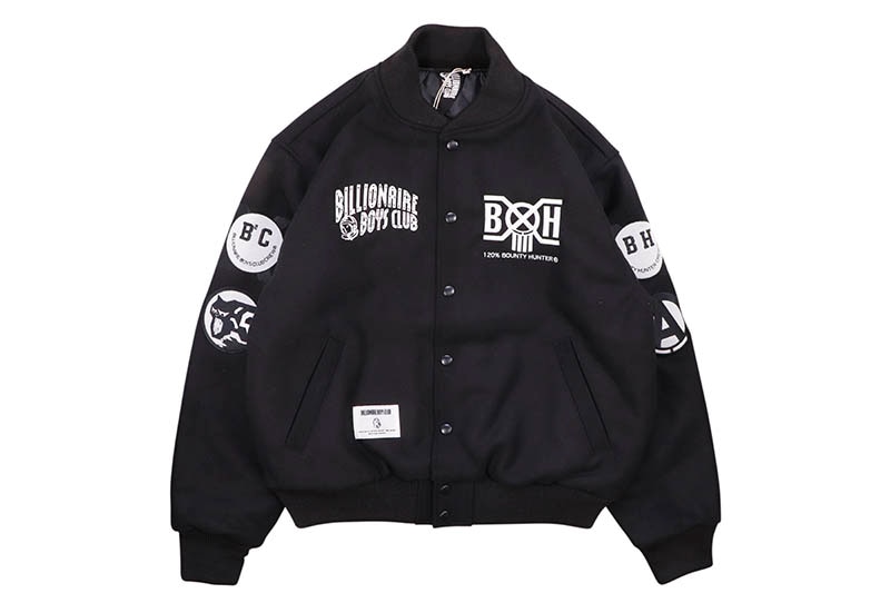 楽天市場】BILLIONAIRE BOYS CLUB X BOUNTY HUNTER MELTON VARSITY