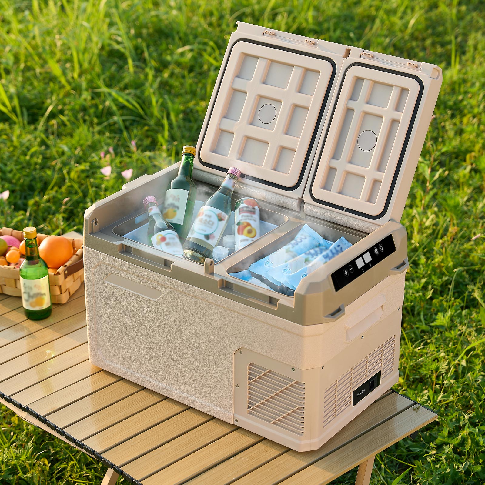 楽天市場】【☆3/1 P11倍&1,000円OFFcp!】ポータブル冷蔵庫 冷凍庫 2室