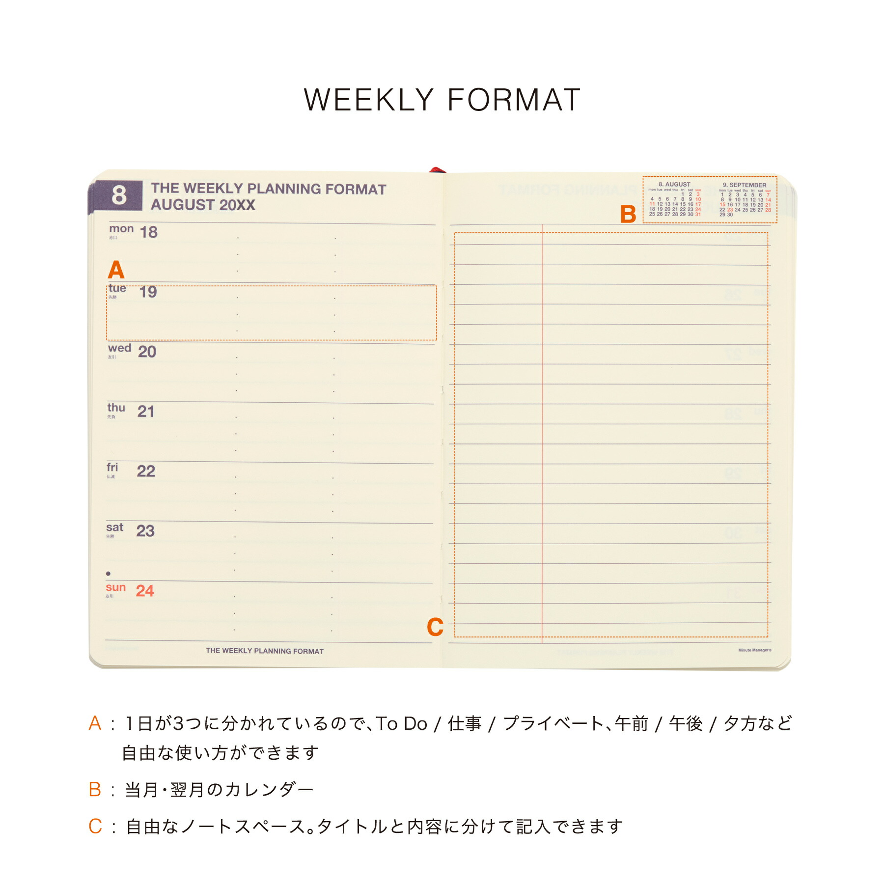 楽天市場】【セール】ハイタイド 手帳 2026 / ミニットマネージャー