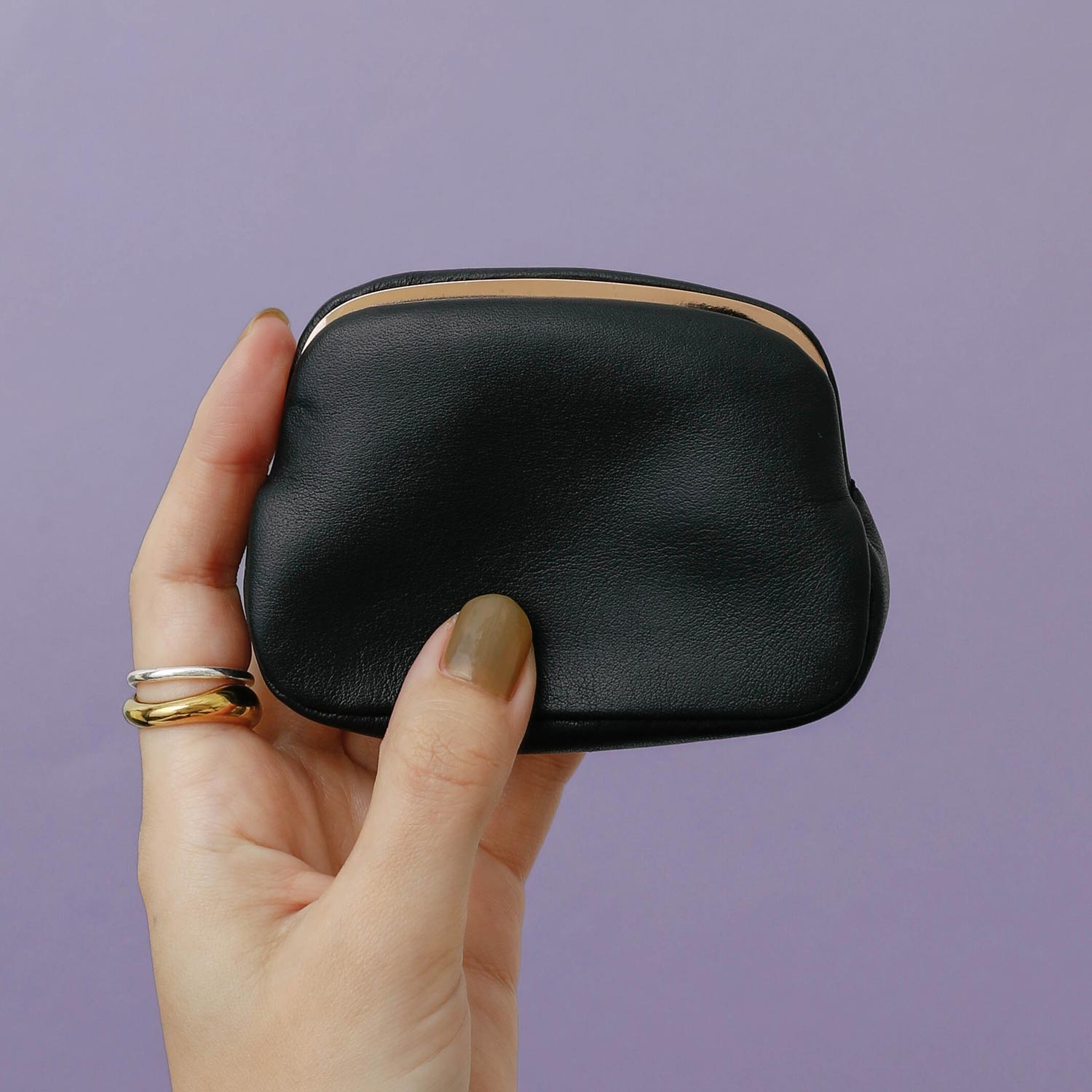 楽天市場】レザーがま口ポーチ (S) アクセサリー キーケース コイン