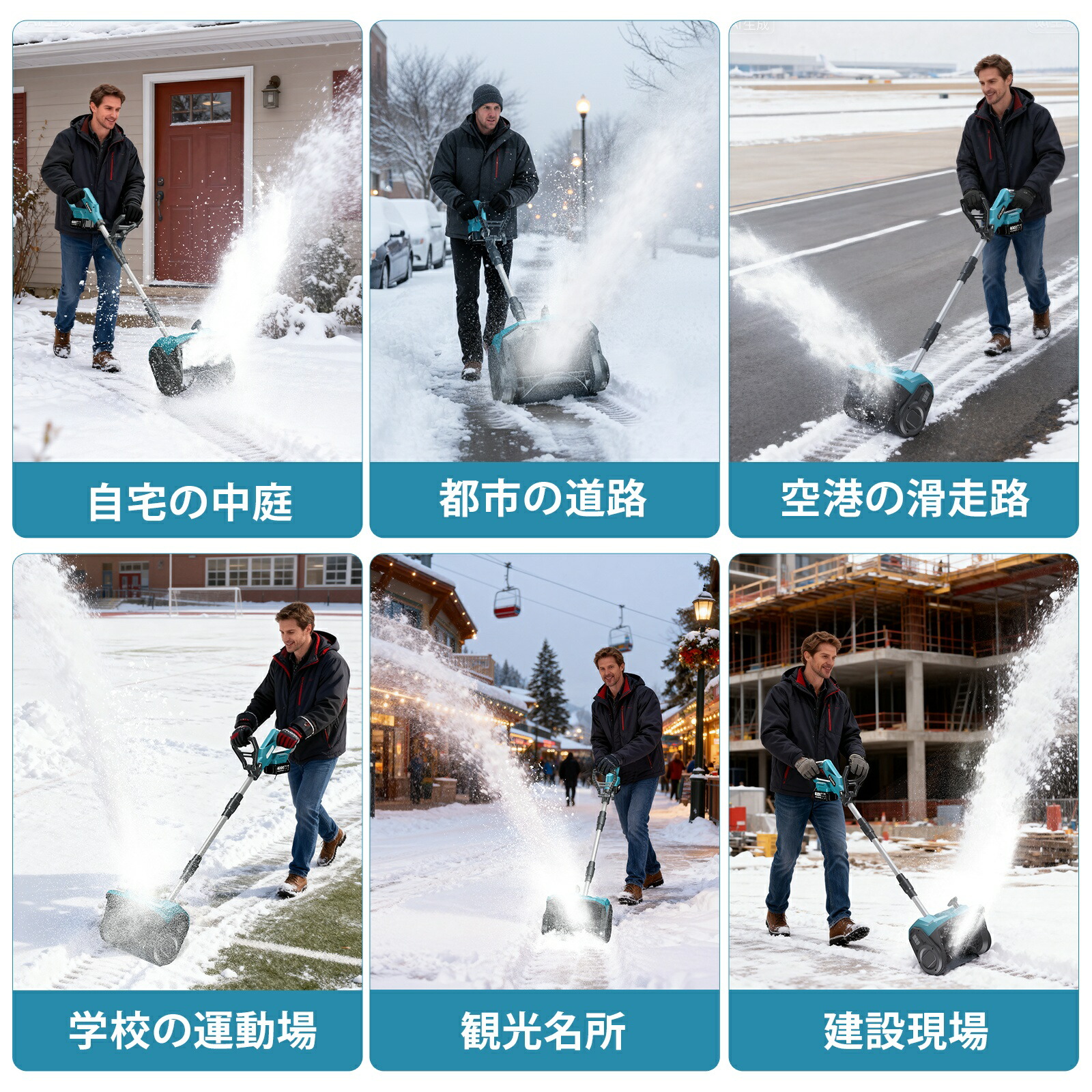 楽天市場】【バッテリー2個付き】TaskStar 電動除雪機 雪かき機