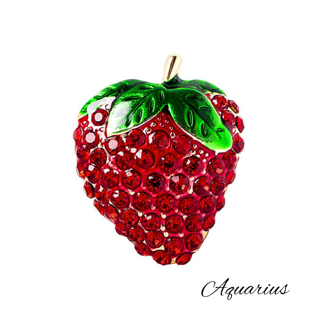 楽天市場】七宝焼き と スワロフスキー の 真っ赤な 苺 ( イチゴ