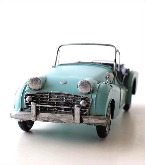 楽天市場】置物 オブジェ スポーツカー おもちゃ アンティーク