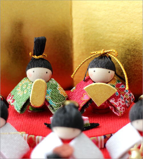 楽天市場】おひなさま お雛様 ひな人形 三段 置物 ちりめん細工