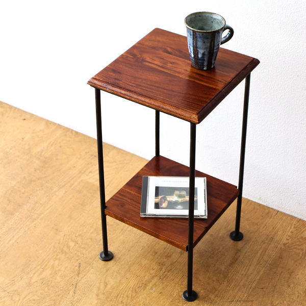 楽天市場】サイドテーブル 木製 アイアン おしゃれ ソファ ベッド