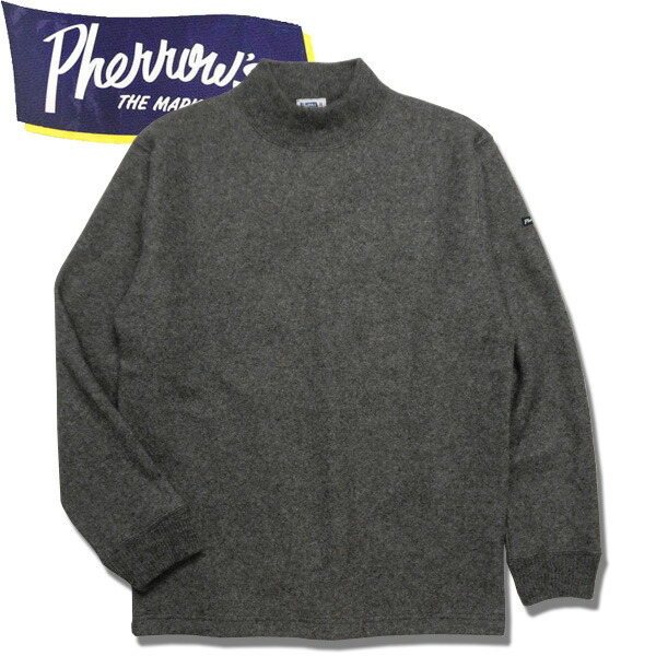 楽天市場】PHERROW'S (フェローズ ）ウール素材天竺モックネック【22W