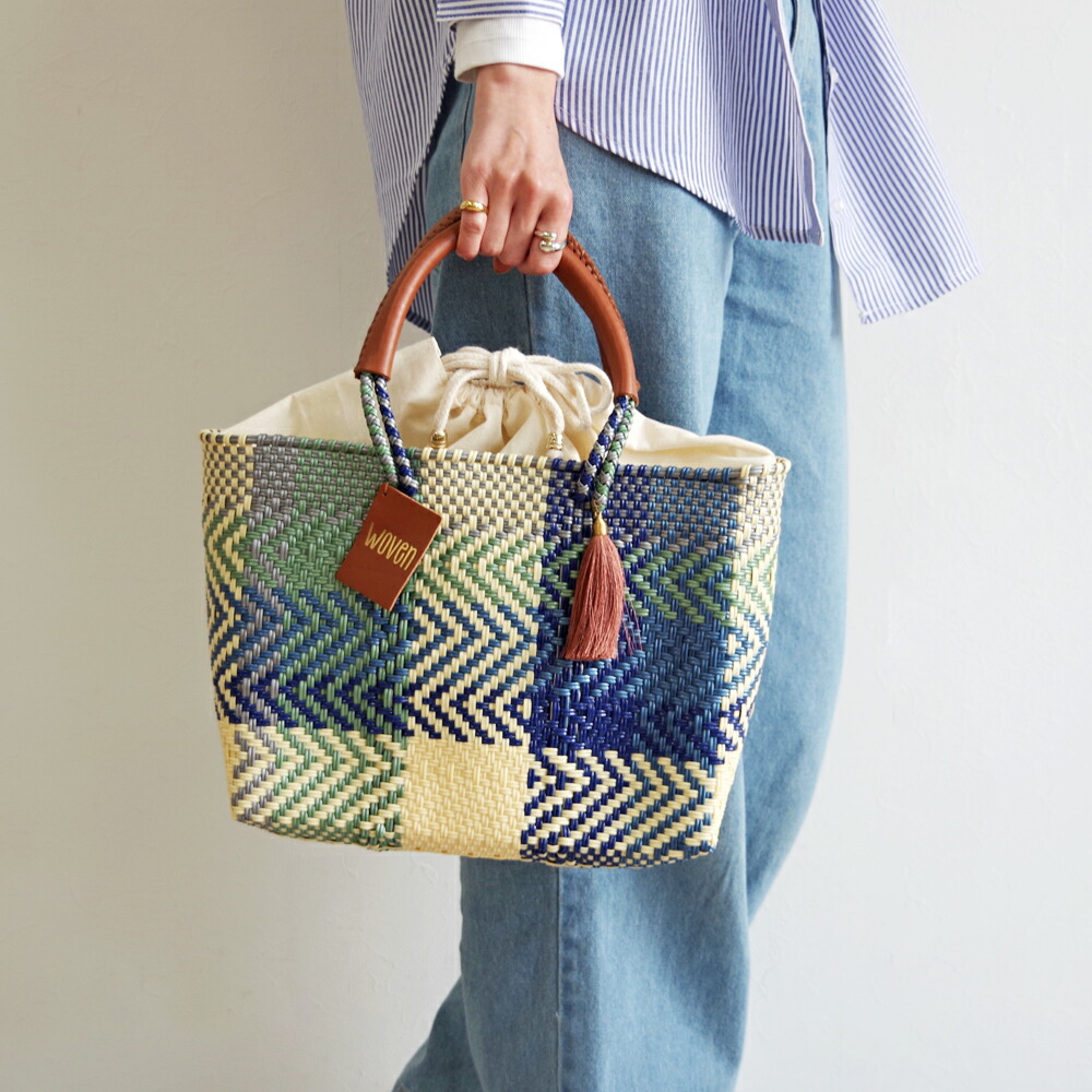 楽天市場】WOVEN ウーヴン バスケットバッグ メルカドバッグ Small