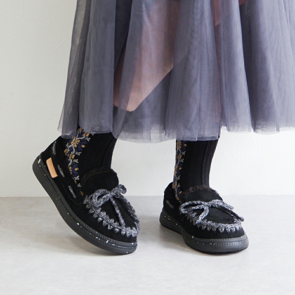 楽天市場】MINNETONKA ミネトンカ ニットステッチボアモカシン【24M08