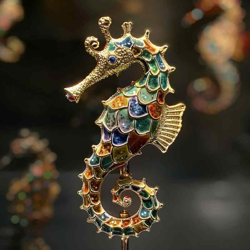 楽天市場】ブローチ レディース タツノオトシゴ 幻想的な深海 自然