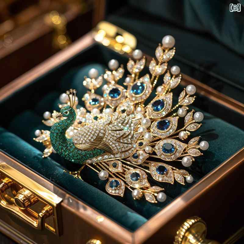 楽天市場】ブローチ レディース 女性用 孔雀 動物モチーフ