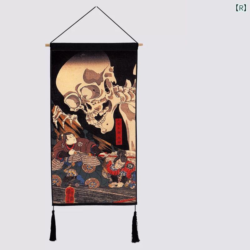 楽天市場】掛け軸 武者絵 タペストリー 布製 掛け絵 壁掛け 壁面展示