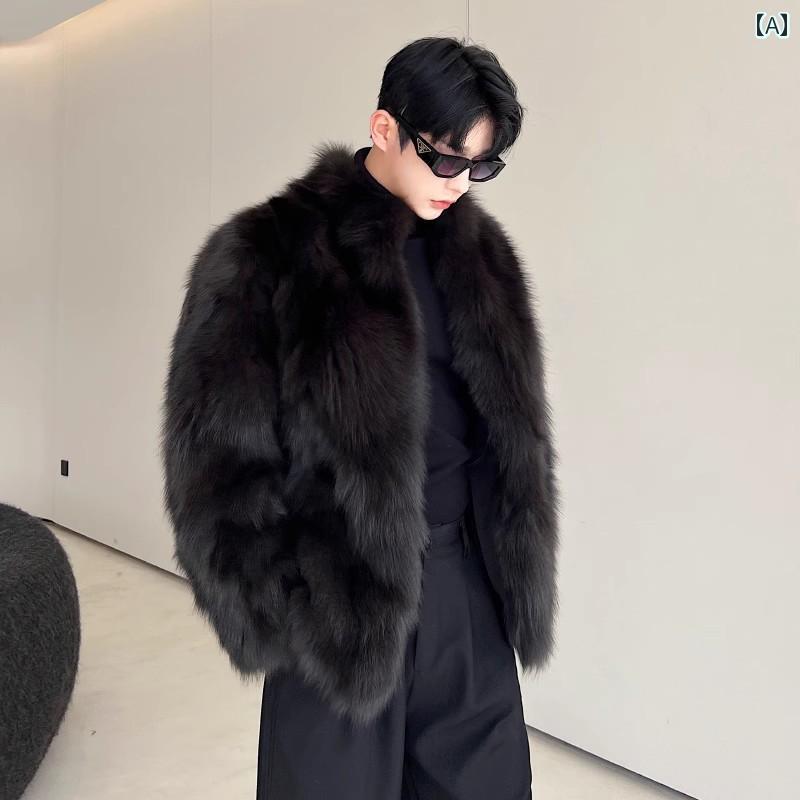 楽天市場】ファーコート 男性服 フォックスファー メンズ リアル