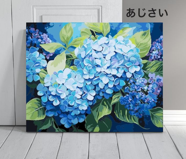 楽天市場】花 数字油絵 大人の塗り絵 絵画 アクリル絵具 数字塗り絵