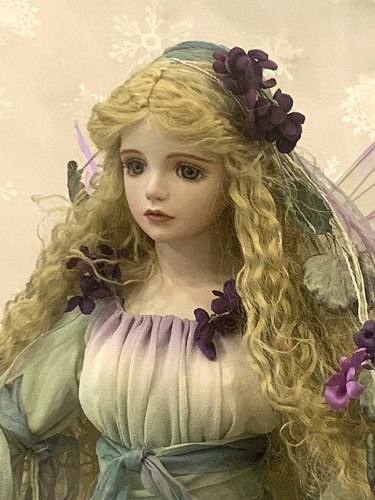 楽天市場】若月まり子 創作ビスクドールしだれすみれの妖精