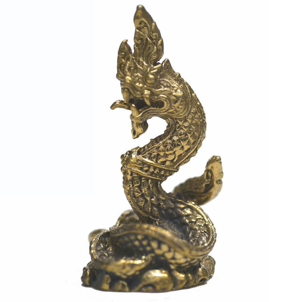 楽天市場】真鍮製の小さな置物 蛇神ナーガ タイのお守り エスニック