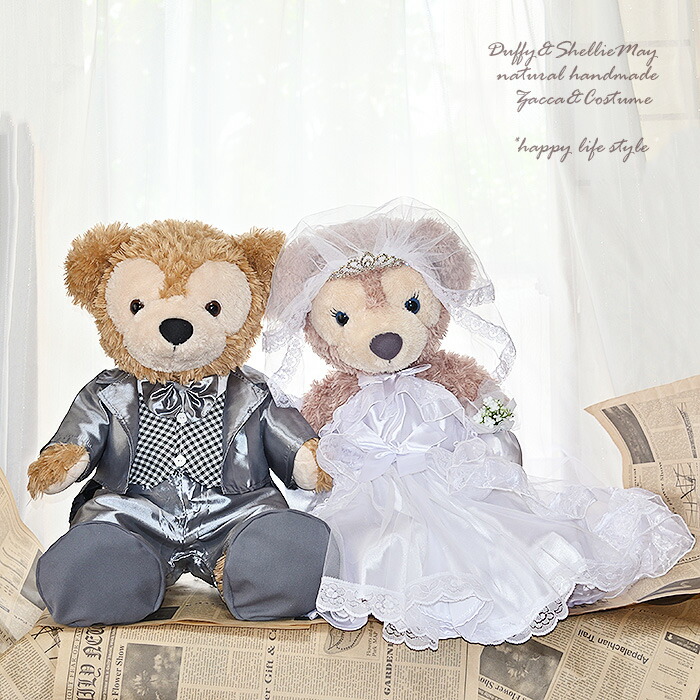 楽天市場】ダッフィー シェリーメイ ウエディング ペア Mサイズ70cm