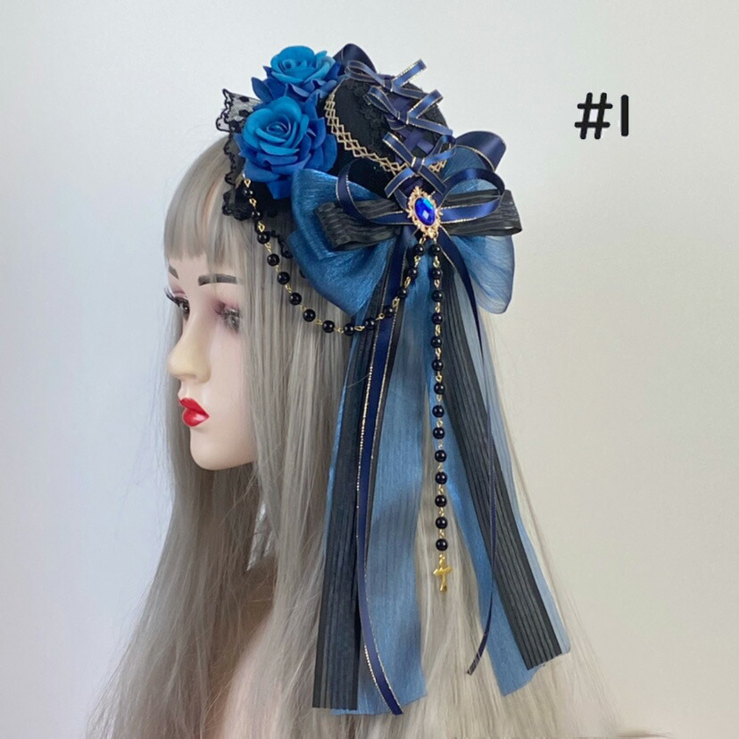 楽天市場】ヘッドドレス ロリータ ボンネット 帽子 ミニハット トーク