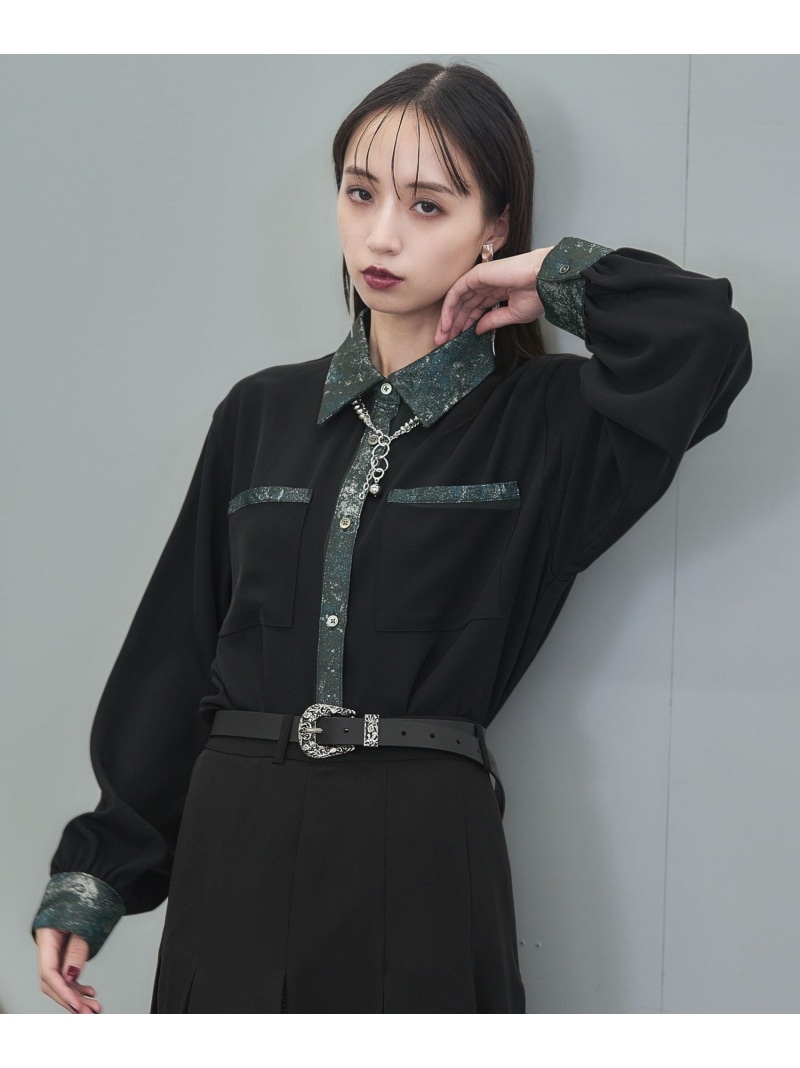 楽天市場】ラメアートジャガードキリカエシャツ HARE ハレ トップス