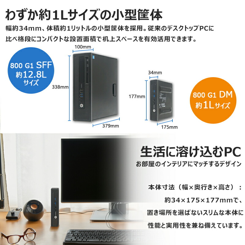 楽天市場】【☆最大100%ﾎﾟｲﾝﾄ】【超小型筐体・ミニパソコン】HP