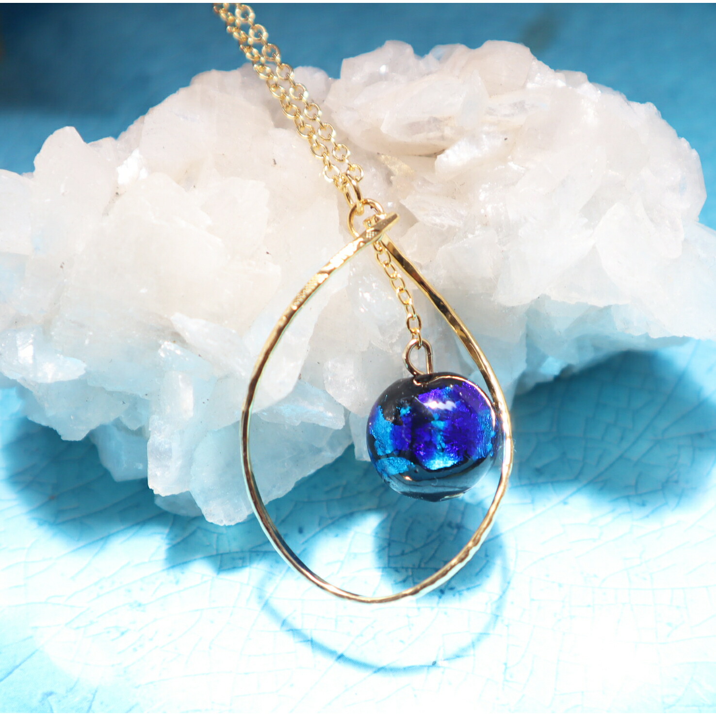 楽天市場】ホタルガラス ネックレス 琉球ガラス とんぼ玉 トンボ玉