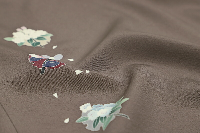 楽天市場】【 中古 】 訪問着 正絹 京友禅 峰山和生 ちりめん 手描き