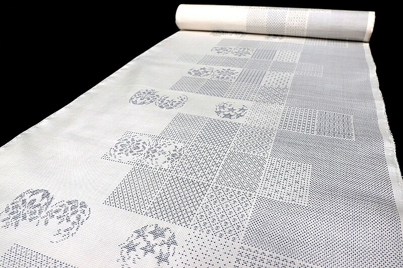 楽天市場】本場 大島紬 大島紬 7マルキ 白大島紬 紬 反物 白地 絣