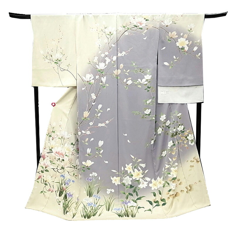 楽天市場】訪問着 入学式 卒業式 正絹 未仕立て 十日町友禅秀美 木蓮に