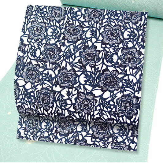 楽天市場】名古屋帯 江戸紅型 紅型染 和染紅型 駒塩瀬 五泉 未仕立て