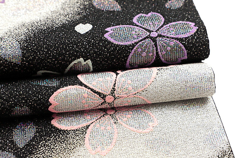 楽天市場】【 中古 】 袋帯 振袖用 正絹 唐織 引箔 銀 ラメ糸 黒地