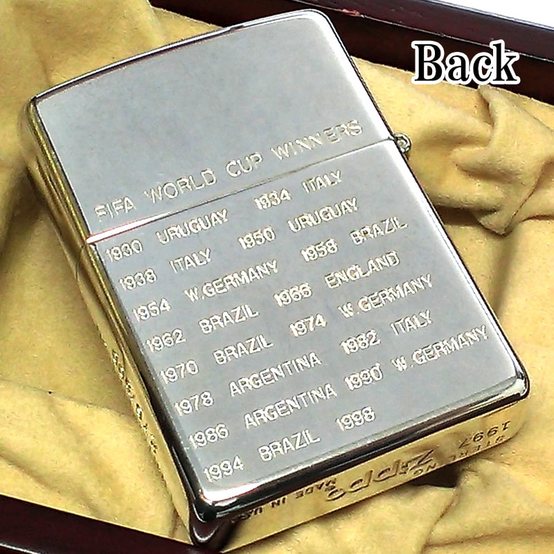 楽天市場】ZIPPO レア 一点物 純銀 スターリングシルバー FIFA