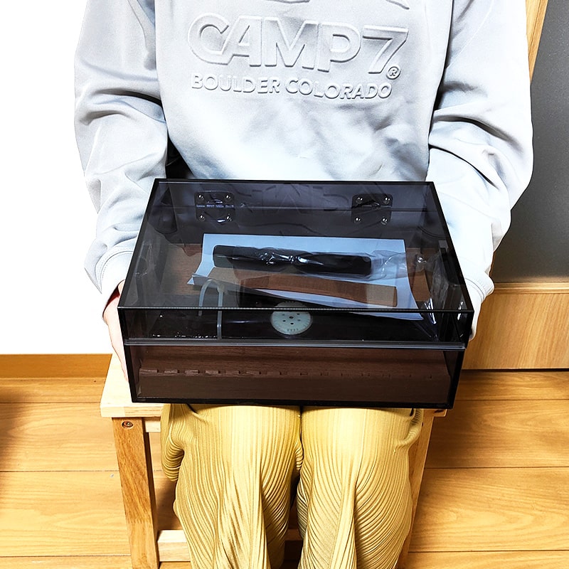 楽天市場】ヒュミドール アクリル製 加湿器 湿度計 セット シガー