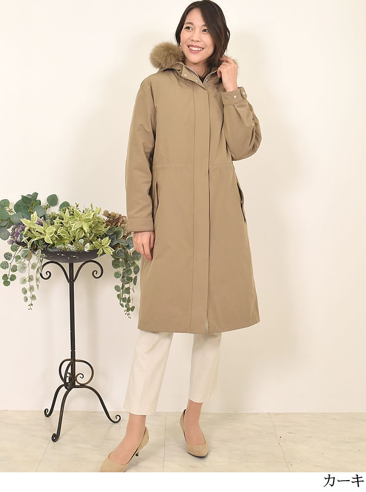 楽天市場】5WAY モッズコート ロング マウンテンパーカー インナー