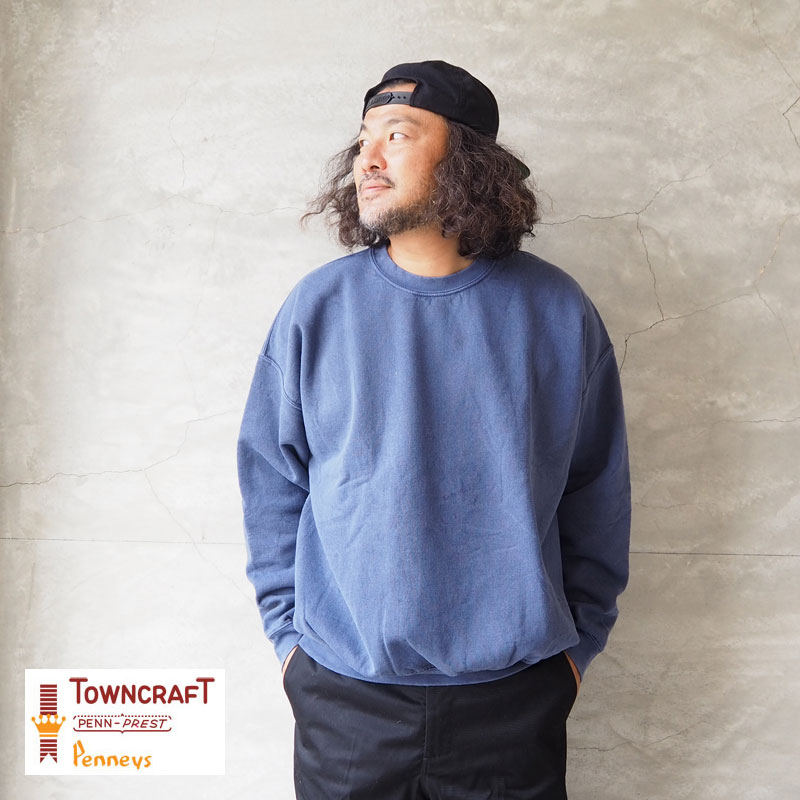 楽天市場】TOWNCRAFT タウンクラフト トレーナー メンズ PIGMENT CREW